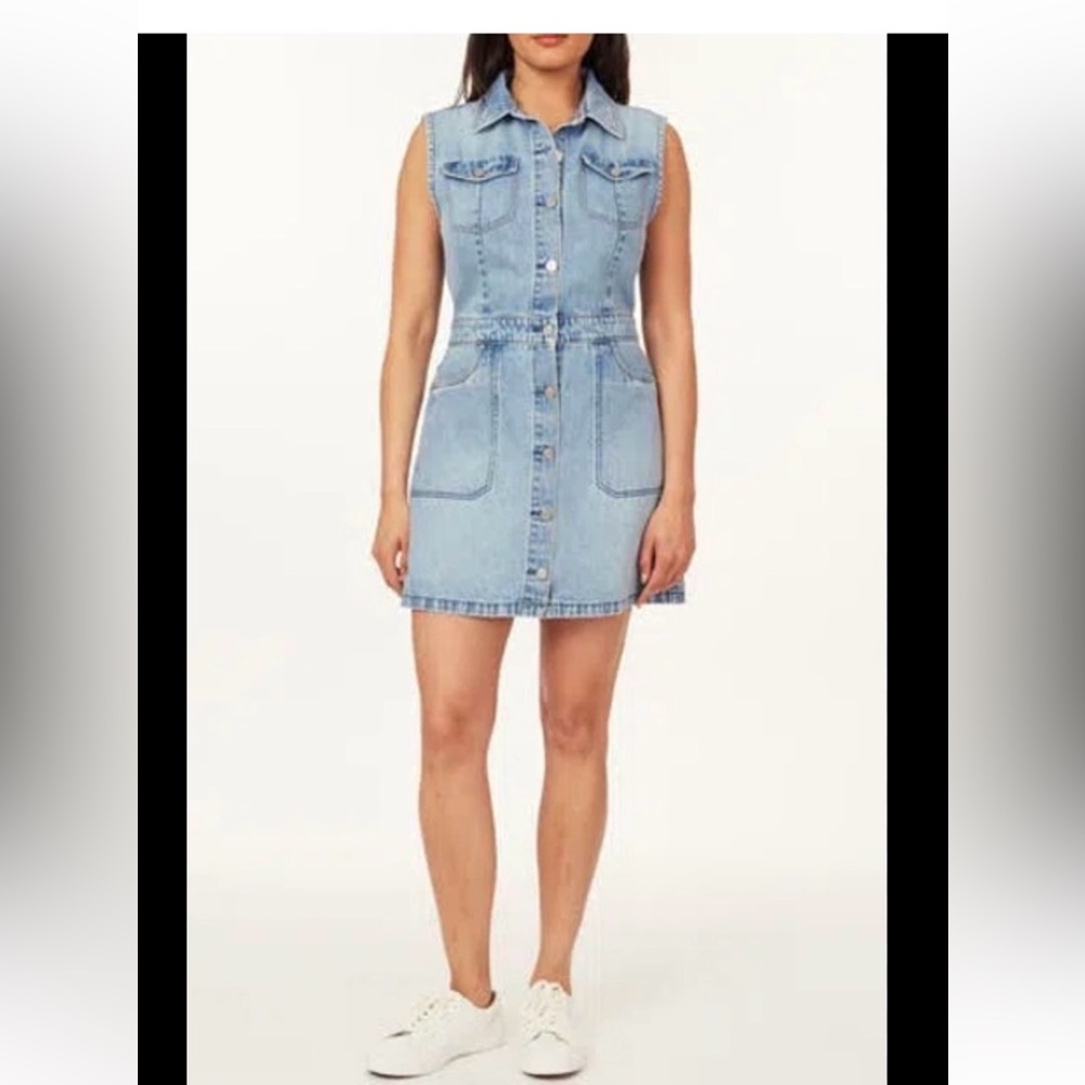Scotch & Soda sleeveless mini denim dress Sz S